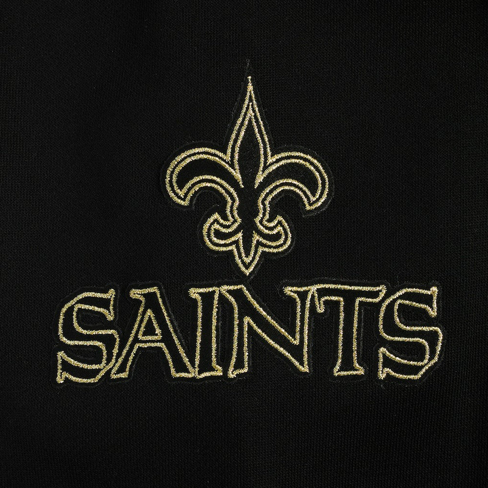 New Orleans Saints Pro Standard Classic Chenille Pullover Hoodie Black - NFL