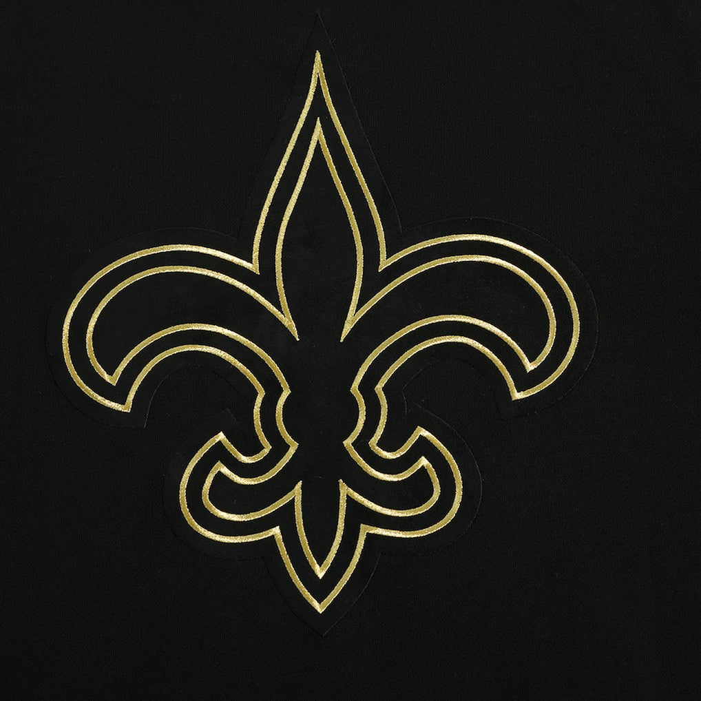 New Orleans Saints Pro Standard Classic Chenille Pullover Hoodie Black - NFL
