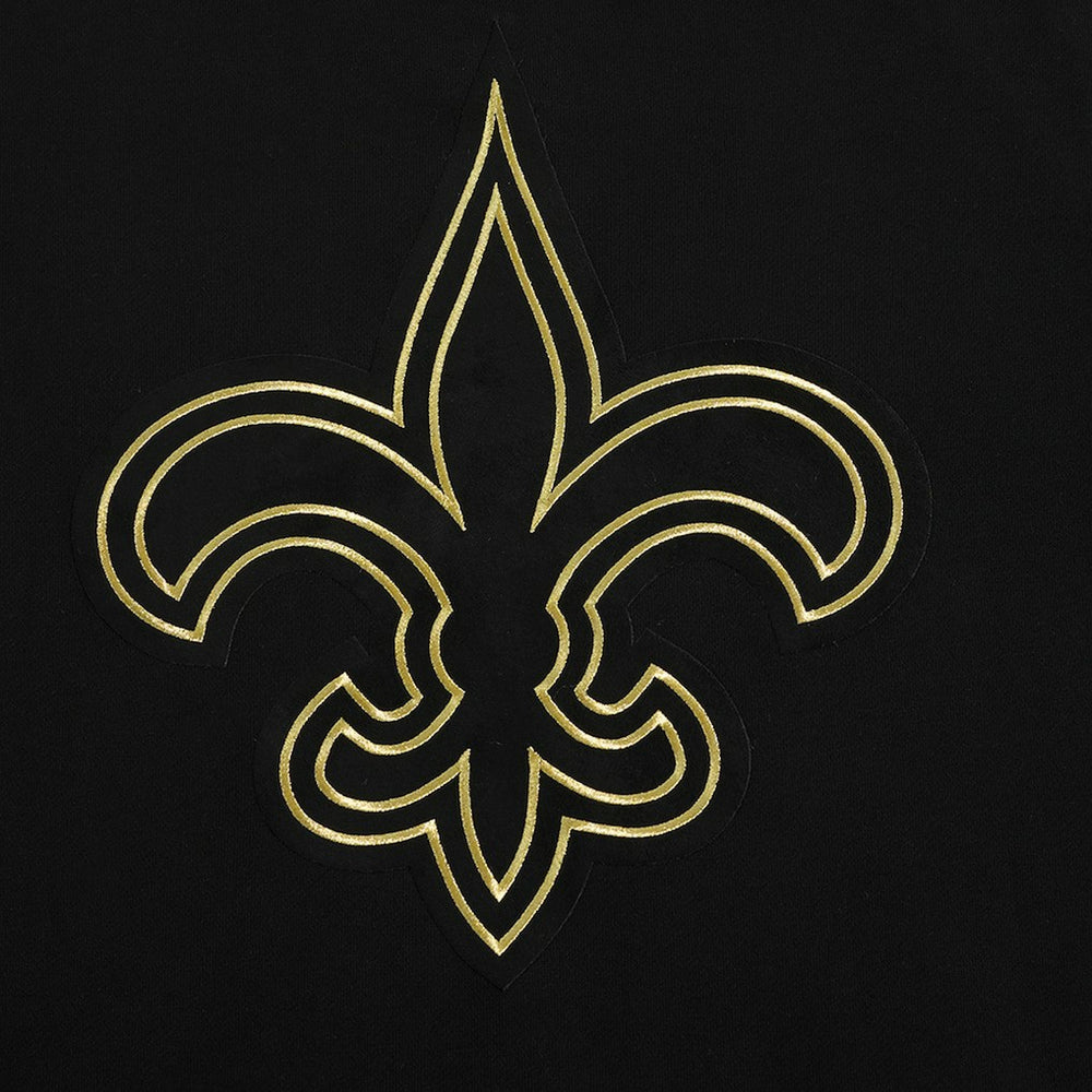 New Orleans Saints Pro Standard Classic Chenille Pullover Hoodie Black - NFL