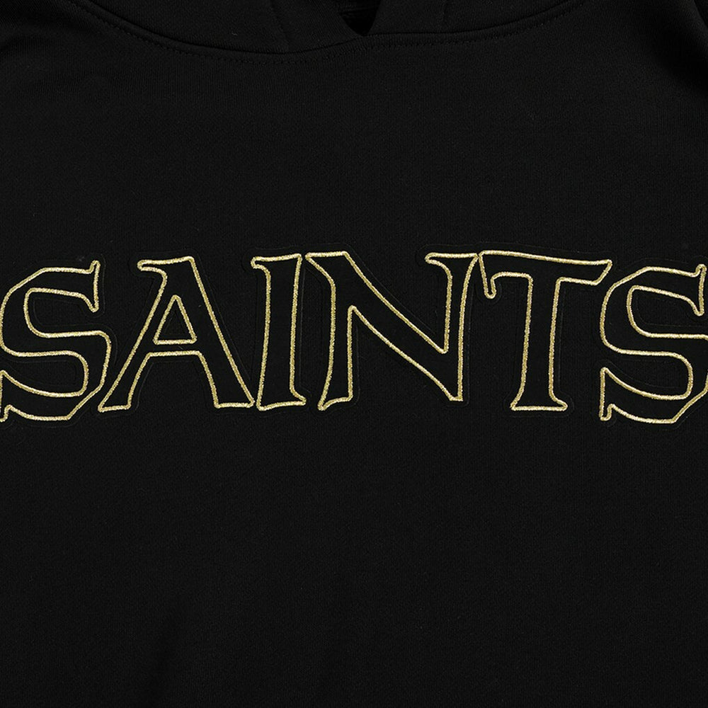 New Orleans Saints Pro Standard Classic Chenille Pullover Hoodie Black - NFL