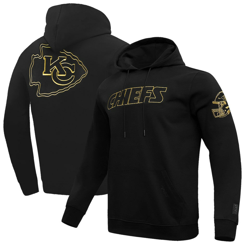 Kansas City Chiefs Pro Standard Classic Chenille Pullover Hoodie Black - NFL