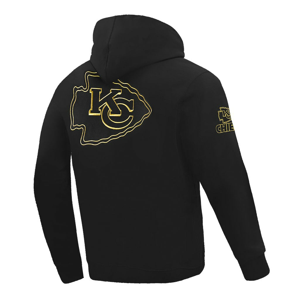 Kansas City Chiefs Pro Standard Classic Chenille Pullover Hoodie Black - NFL