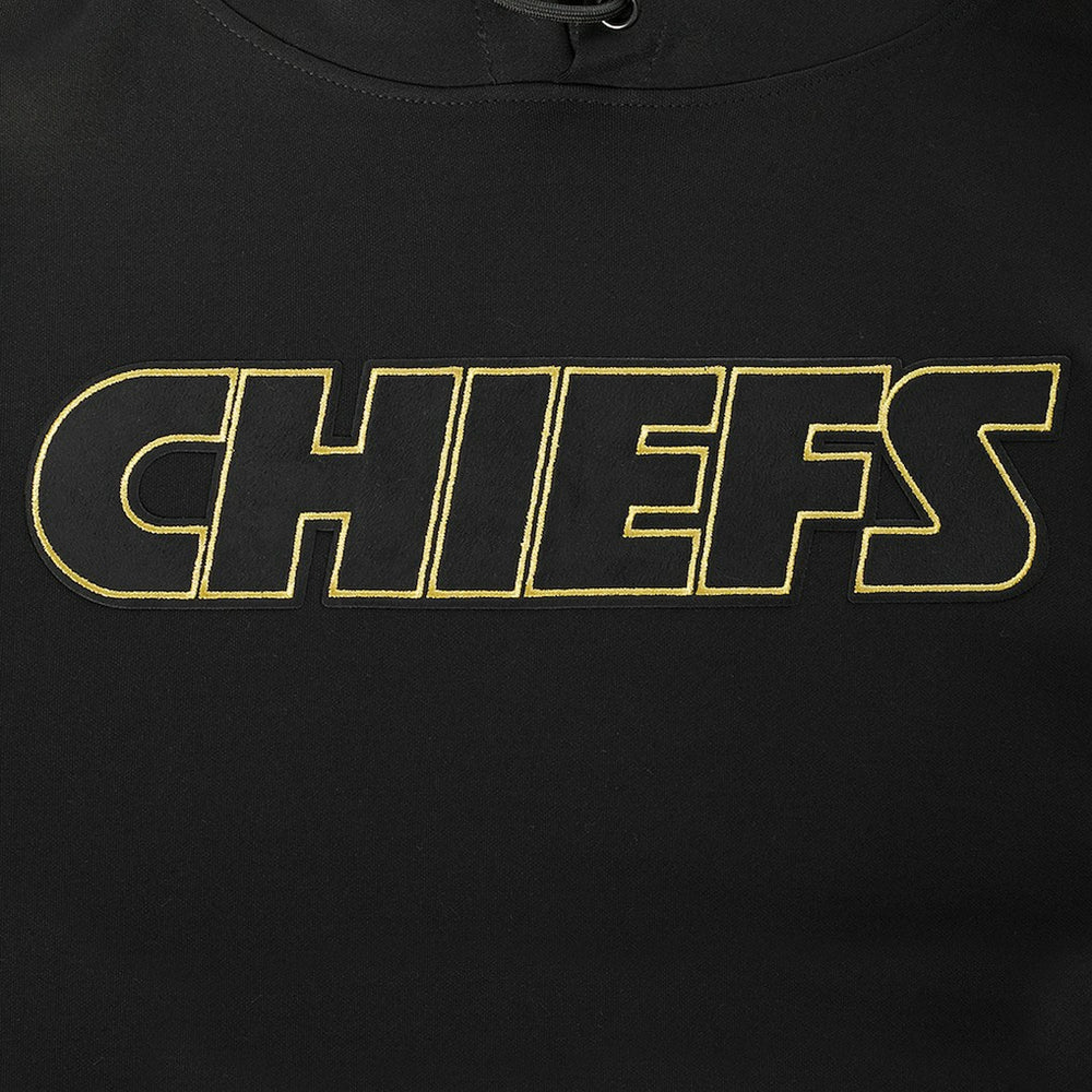 Kansas City Chiefs Pro Standard Classic Chenille Pullover Hoodie Black - NFL