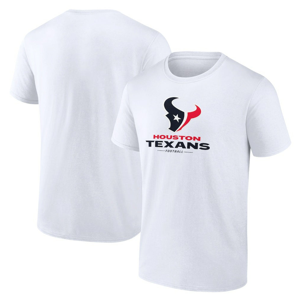 Houston Texans Team Lockup T-Shirt White - NFL