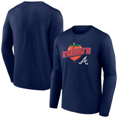 Atlanta Braves Peach Long Sleeve T-Shirt for sale