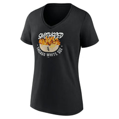 Chicago White Sox Women's Smothered Fries V-Neck T-Shirt Lifestyle