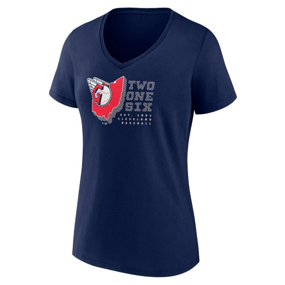 Cleveland Guardians Women's Two One Six V-Neck T-Shirt Near Me