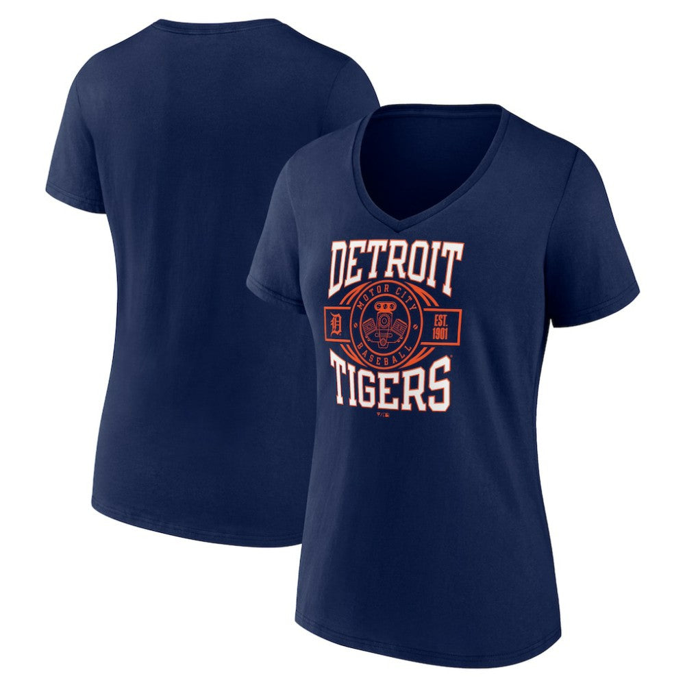 Detroit Tigers Women's Motor City Baseball V-Neck T-Shirt Near Me