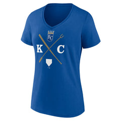 Kansas City Royals Women's KC Local V-Neck T-Shirt Lifestyle