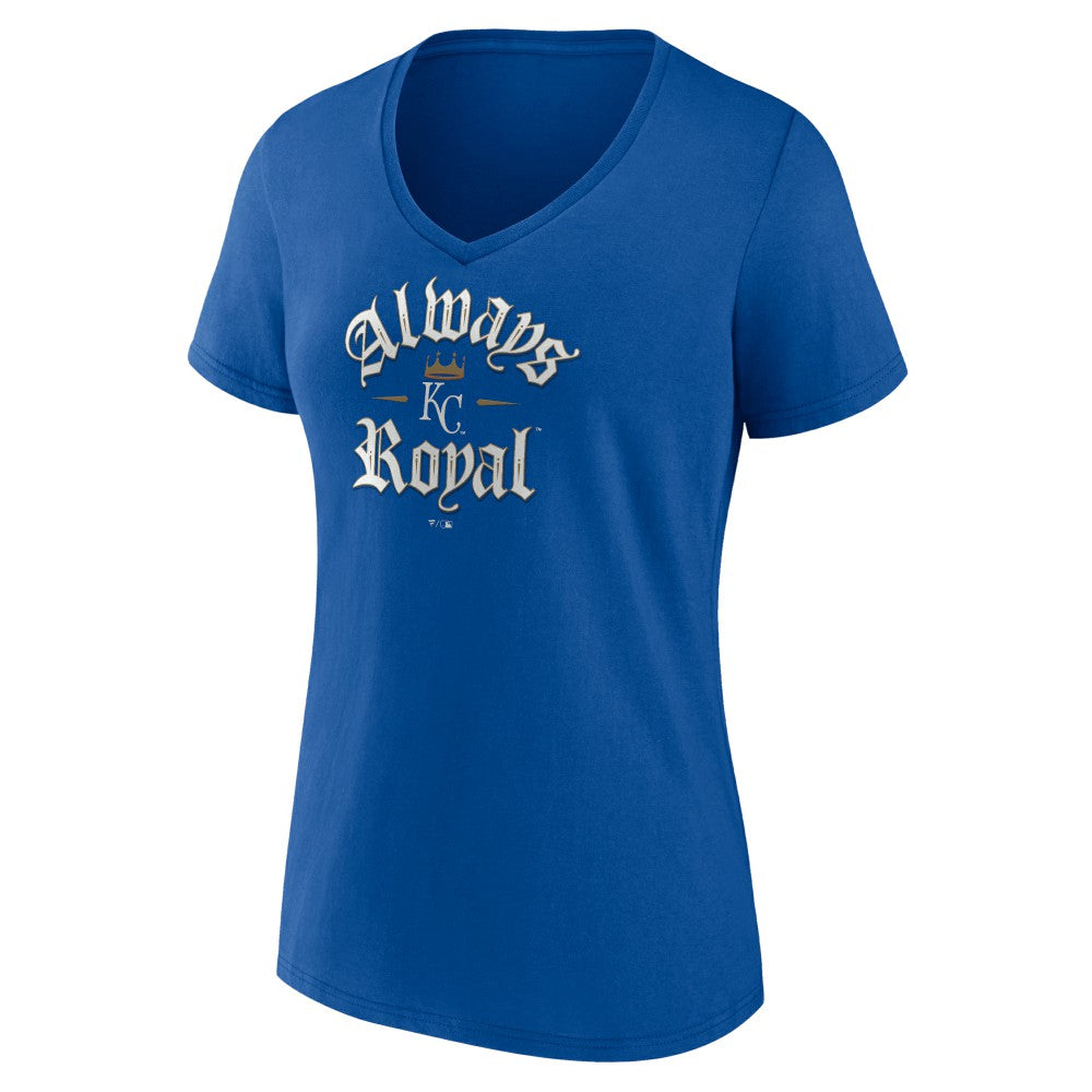 Kansas City Royals Women's Always Royal V-Neck T-Shirt for sale