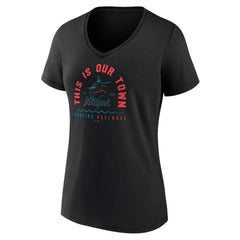 Miami Marlins Women's Our Town V-Neck T-Shirt Online