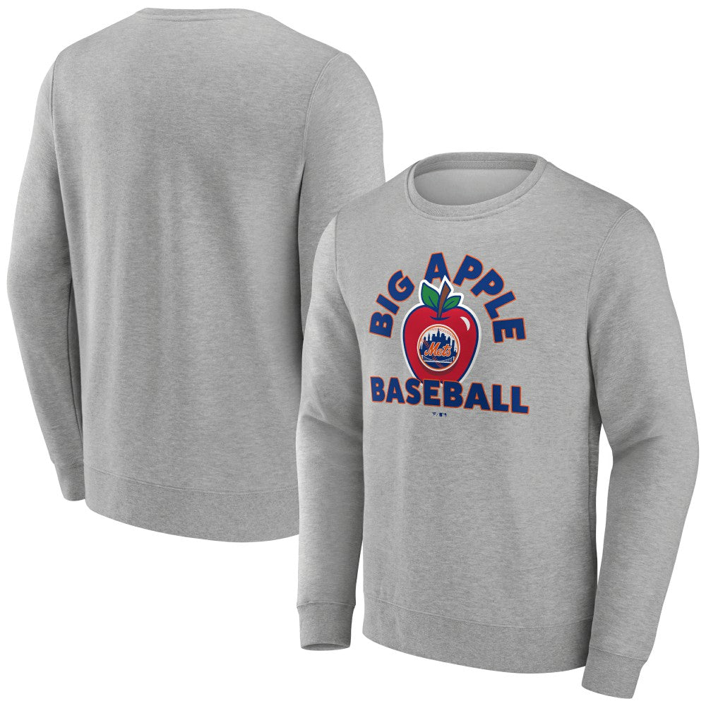 New York Mets Big Apple Baseball Pullover Sweatshirt On Sale