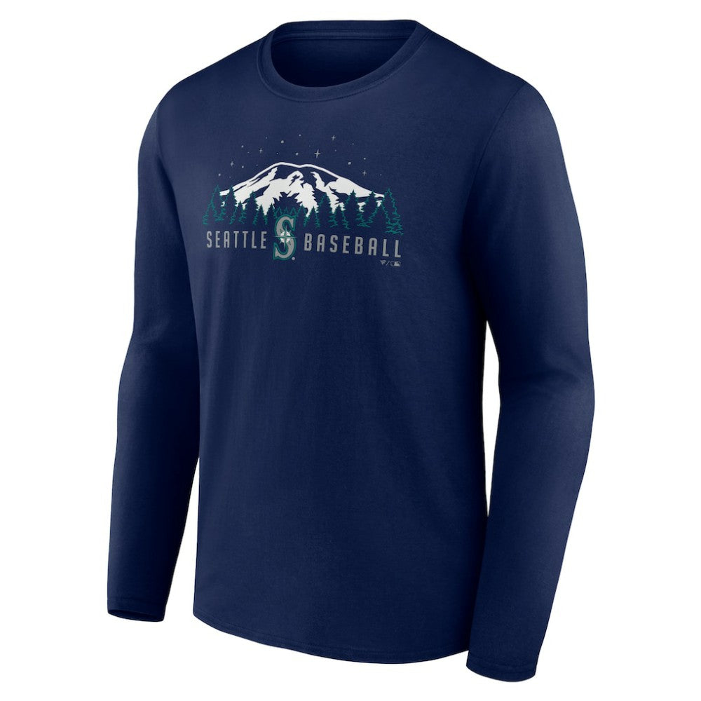 Seattle Mariners Mountains Long Sleeve T-Shirt On Sale