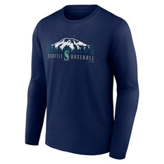 Seattle Mariners Mountains Long Sleeve T-Shirt On Sale