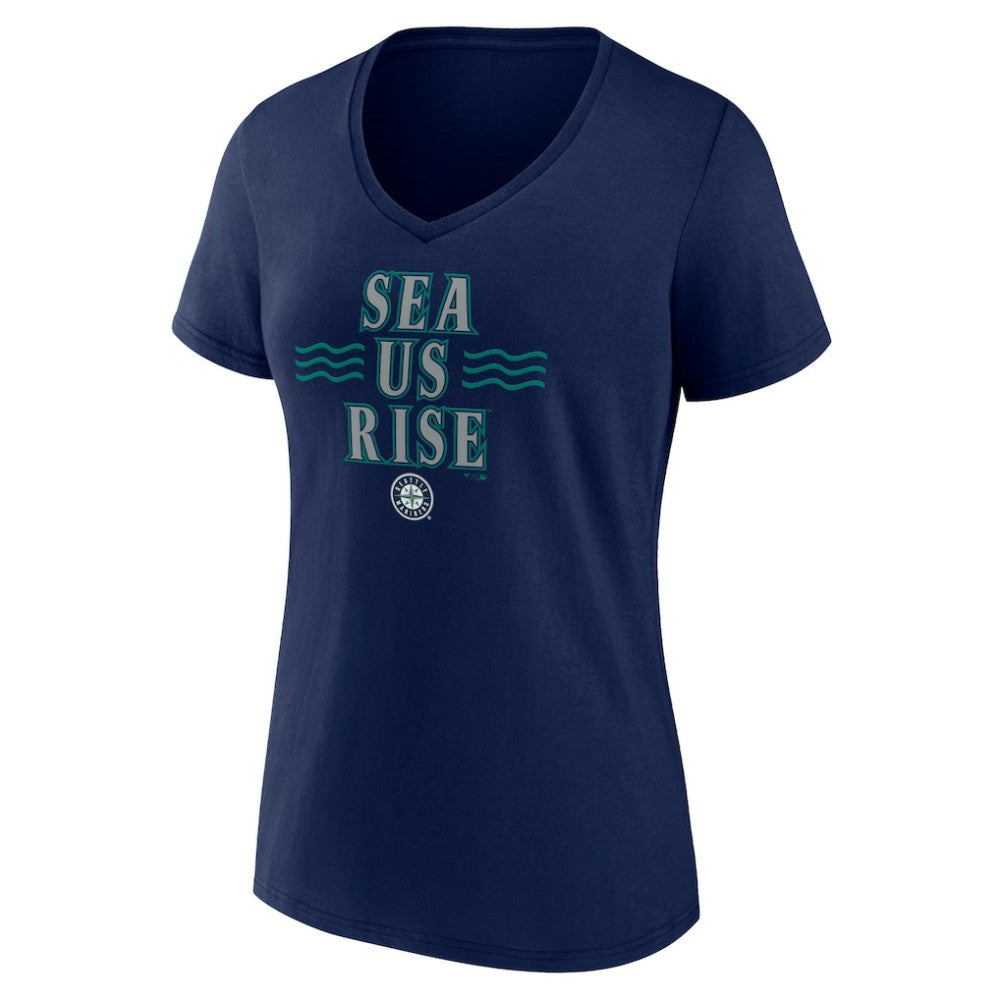 Seattle Mariners Women's Sea Us Rise V-Neck T-Shirt Online