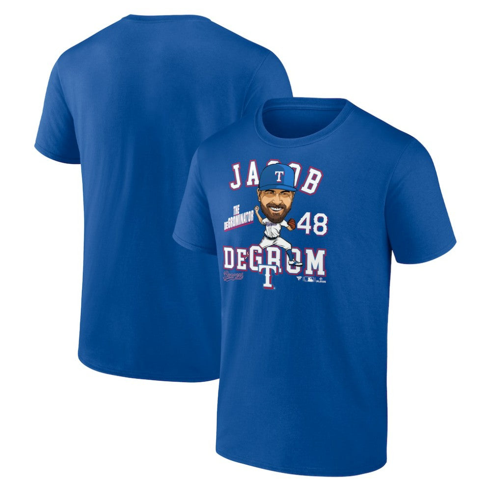 Jacob deGrom Texas Rangers Caricature T-Shirt for sale