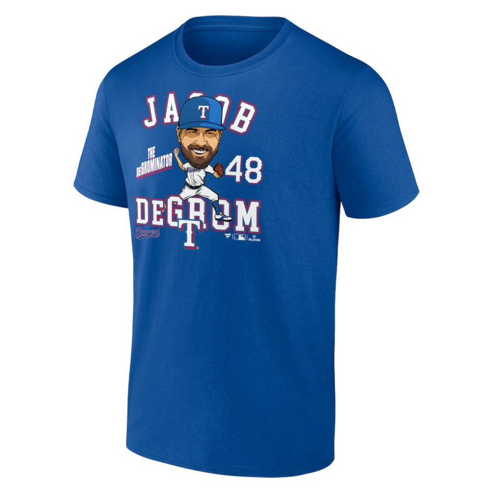 Jacob deGrom Texas Rangers Caricature T-Shirt for sale