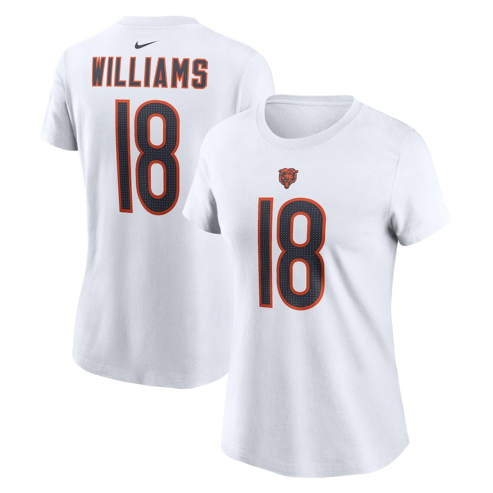 Caleb Williams Chicago Bears Women's Name & Number T-Shirt White - Nike