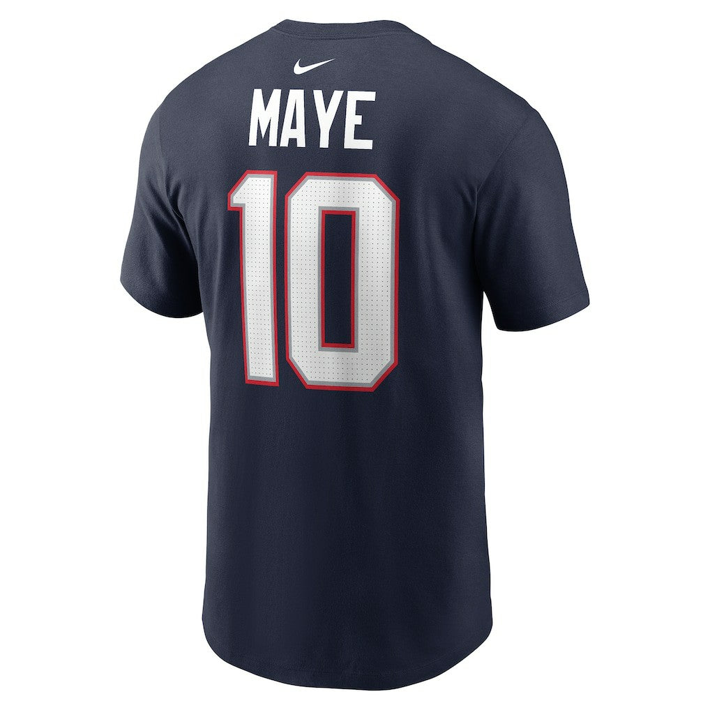 Drake Maye New England Patriots Youth Fuse Name & Number T-Shirt Navy - Nike