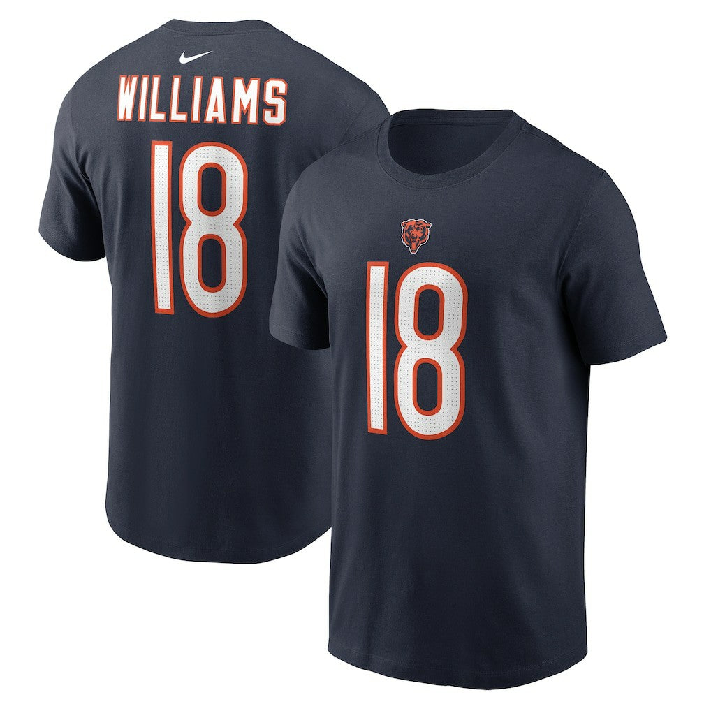 Caleb Williams Chicago Bears Youth Fuse Name & Number T-Shirt Navy - Nike