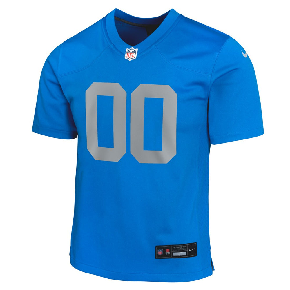 Detroit Lions Youth Alternate Custom Game Jersey Blue - Nike