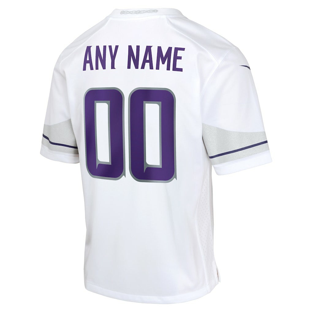 Minnesota Vikings Youth Alternate Custom Game Jersey White - Nike