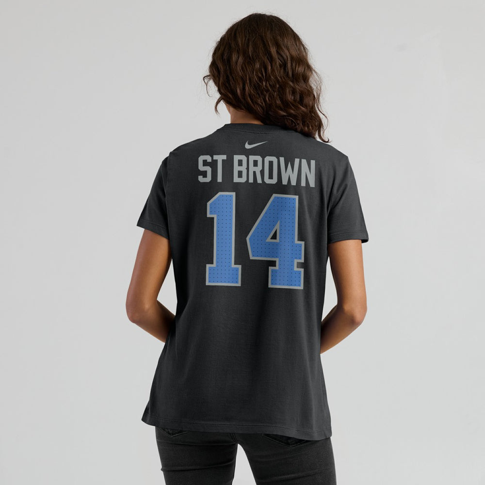Amon-Ra St. Brown Detroit Lions Women's Player Name & Number T-Shirt Black - Nike