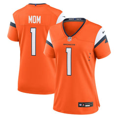 Denver Broncos Women's #1 Mom Game Jersey Orange - Nike