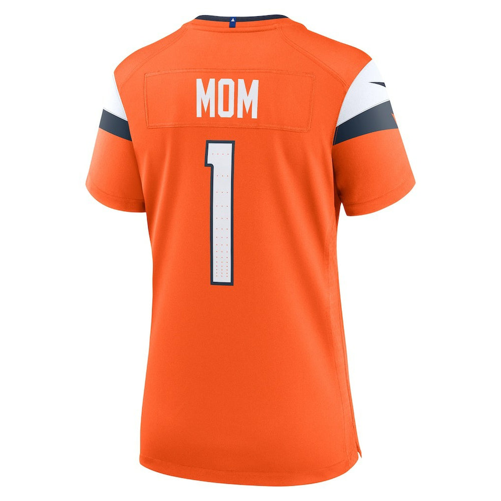 Denver Broncos Women's #1 Mom Game Jersey Orange - Nike