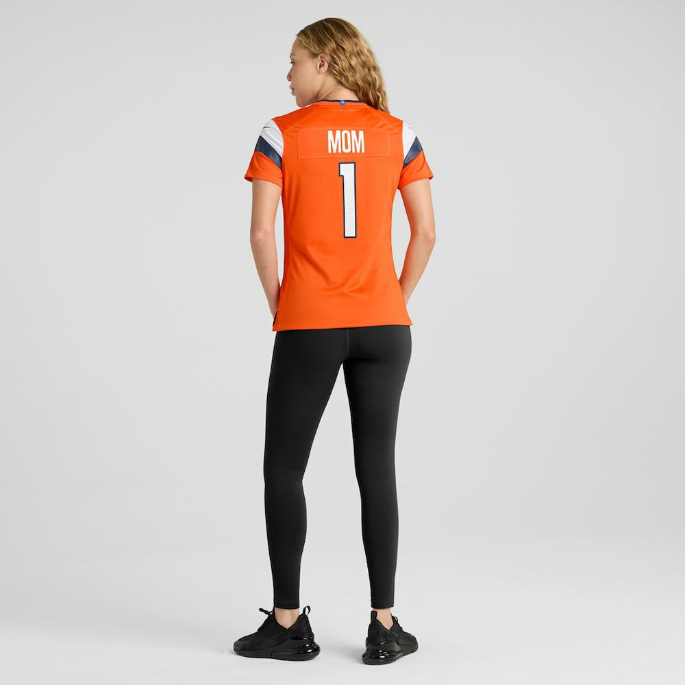 Denver Broncos Women's #1 Mom Game Jersey Orange - Nike