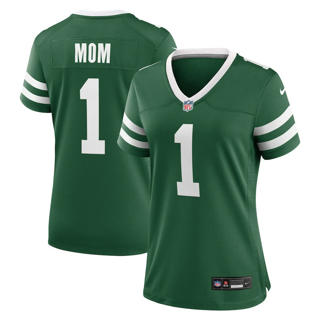 New York Jets Women's #1 Mom Game Jersey Legacy Green - Nike