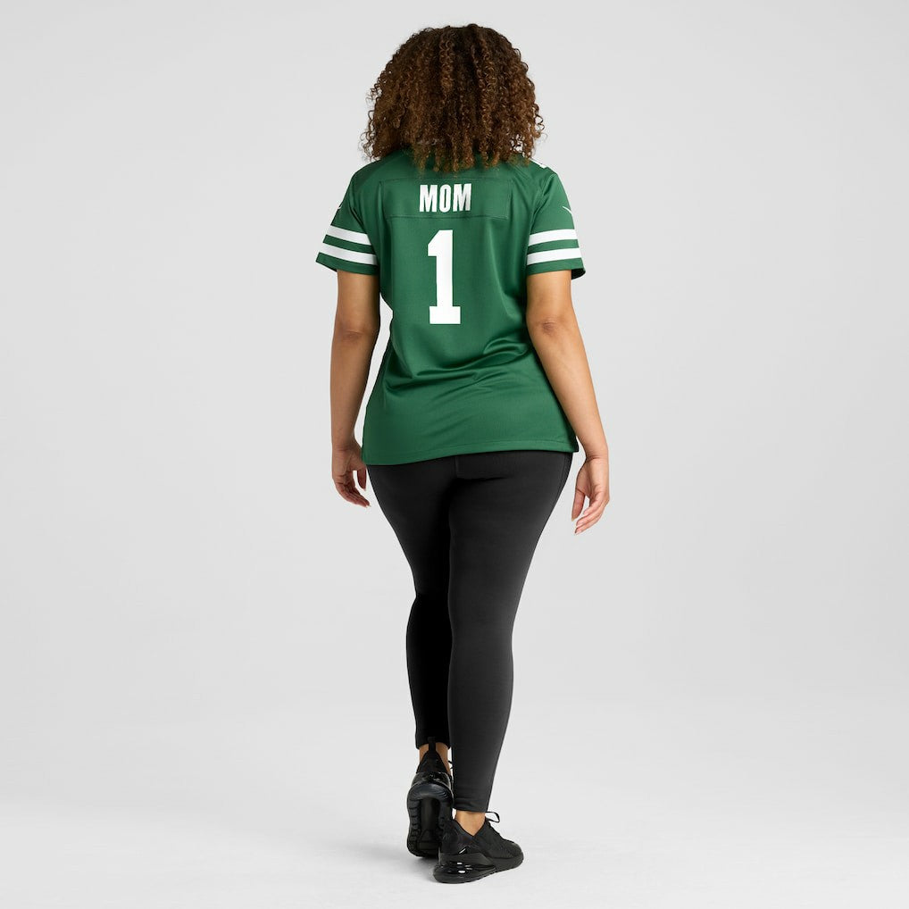 New York Jets Women's #1 Mom Game Jersey Legacy Green - Nike