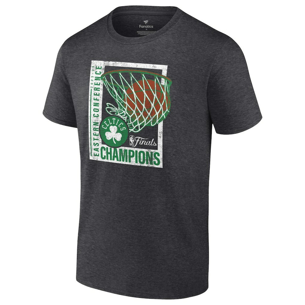Fanatics - Boston Celtics 2024 Eastern Conference Champions Full Court Trap T-Shirt - Heather Charcoal