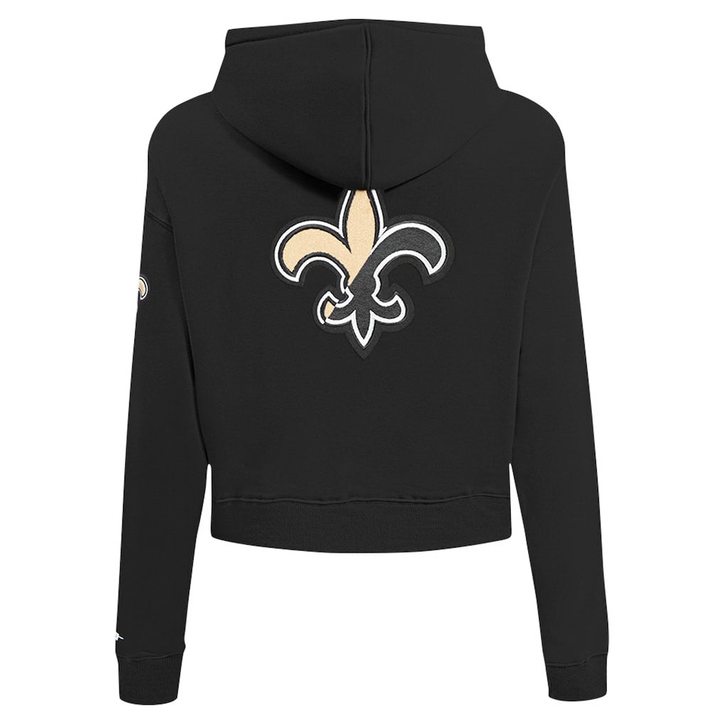 New Orleans Saints Pro Standard Women's Split Logo Full-Zip Hoodie Black - NFL