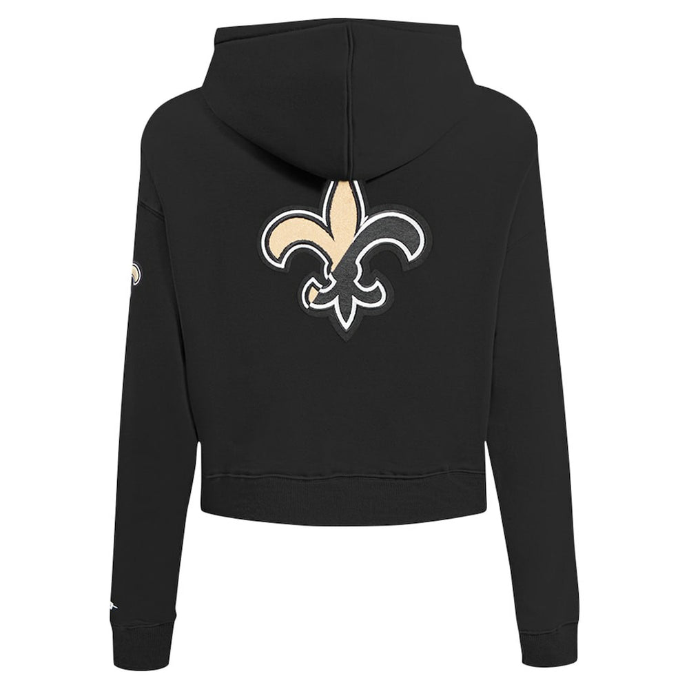 New Orleans Saints Pro Standard Women's Split Logo Full-Zip Hoodie Black - NFL