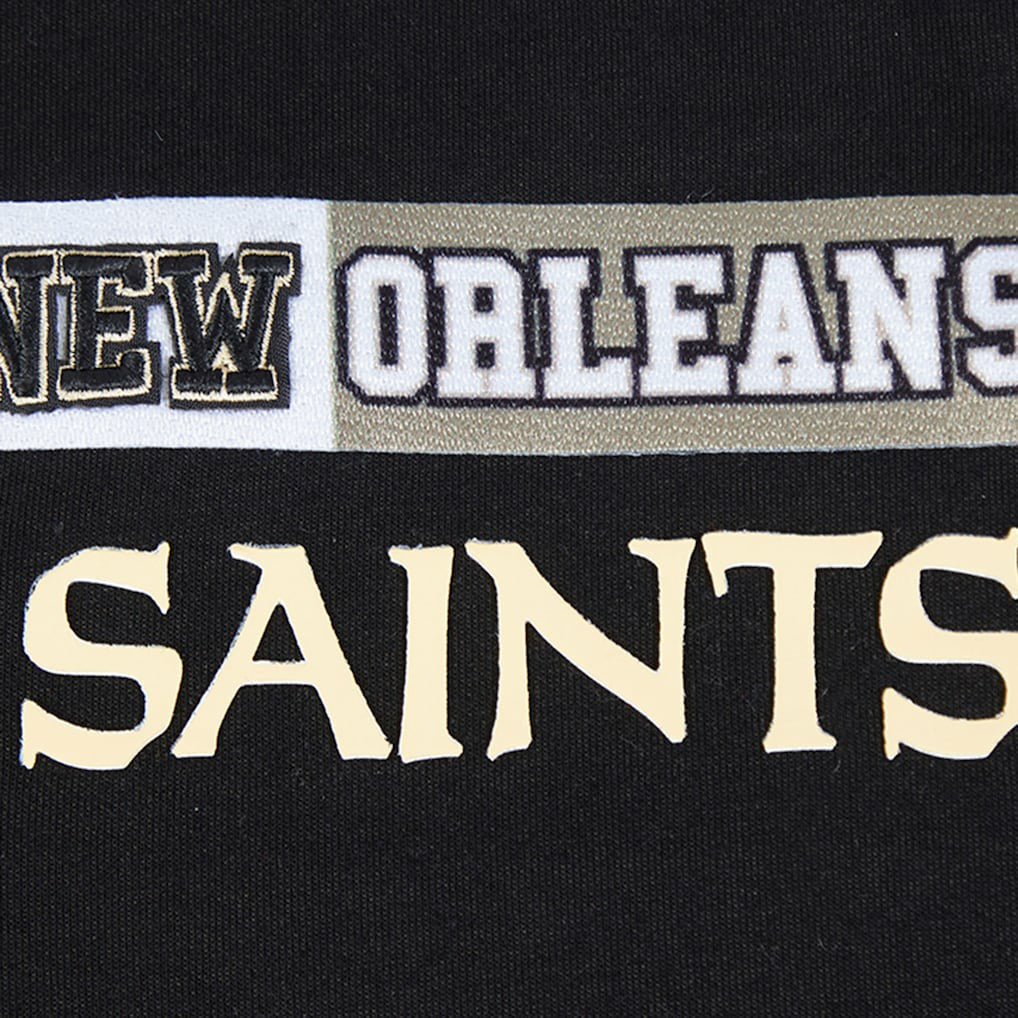 New Orleans Saints Pro Standard Women's Split Logo Full-Zip Hoodie Black - NFL