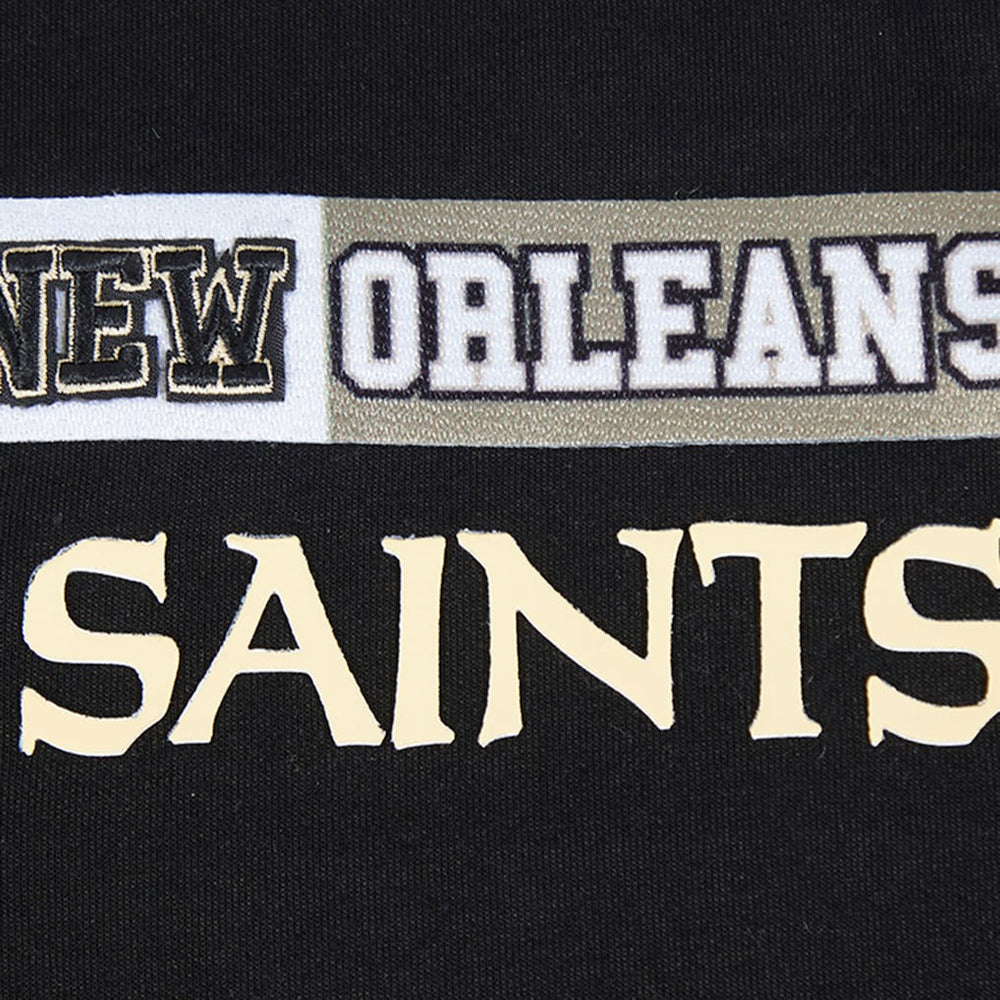 New Orleans Saints Pro Standard Women's Split Logo Full-Zip Hoodie Black - NFL