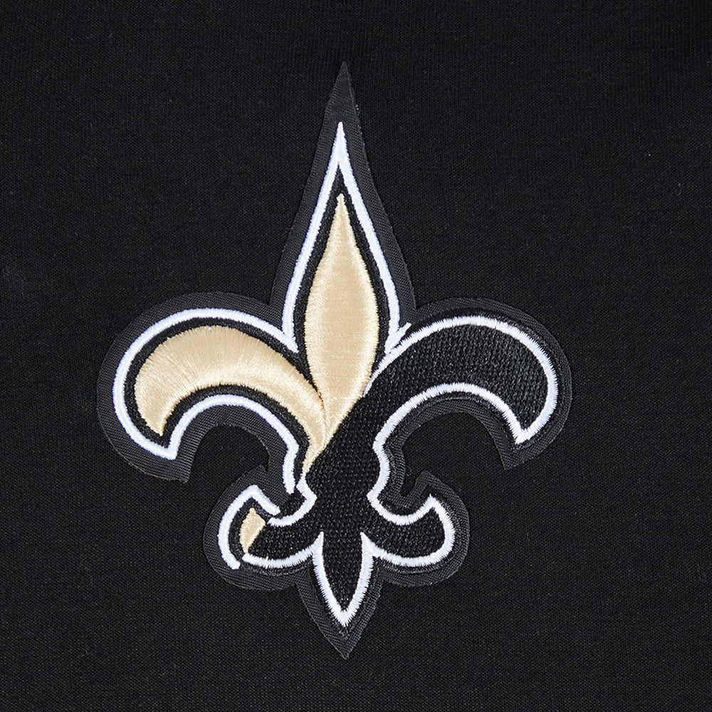 New Orleans Saints Pro Standard Women's Split Logo Full-Zip Hoodie Black - NFL