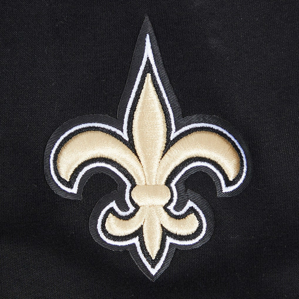 New Orleans Saints Pro Standard Women's Split Logo Full-Zip Hoodie Black - NFL