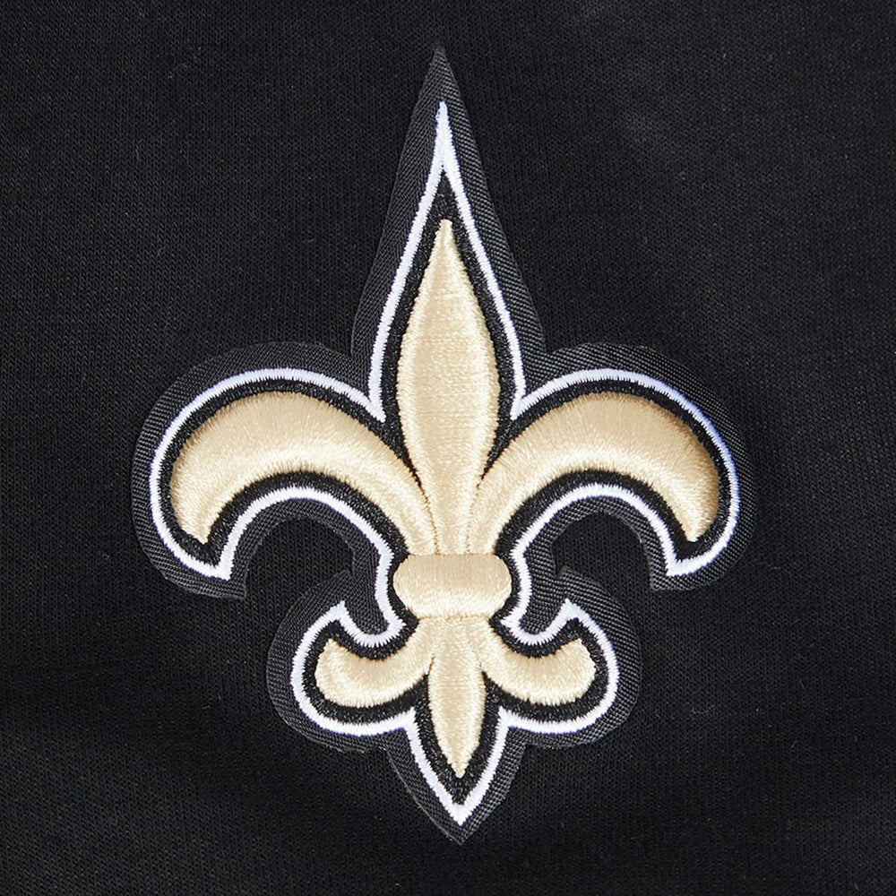 New Orleans Saints Pro Standard Women's Split Logo Full-Zip Hoodie Black - NFL