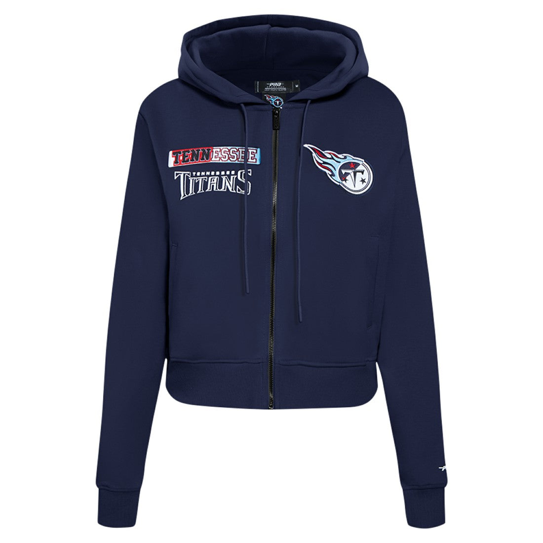 Tennessee Titans Pro Standard Women's Split Logo Full-Zip Hoodie Navy - NFL
