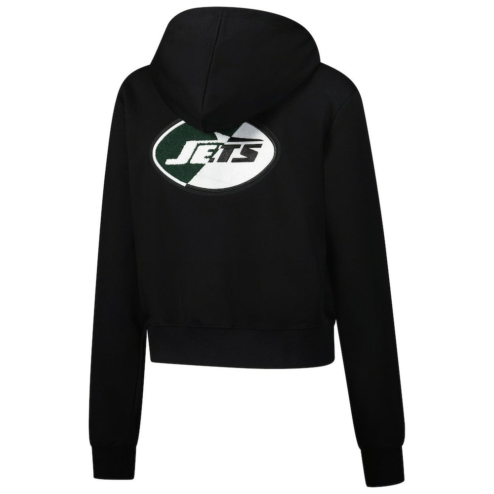 New York Jets Pro Standard Women's Split Logo Full-Zip Hoodie Black - NFL