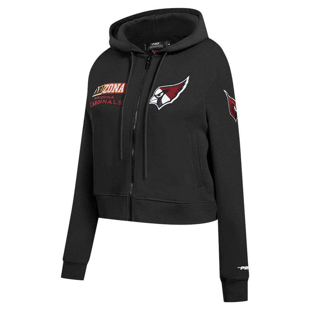 Arizona Cardinals Pro Standard Women's Split Logo Full-Zip Hoodie Black - NFL
