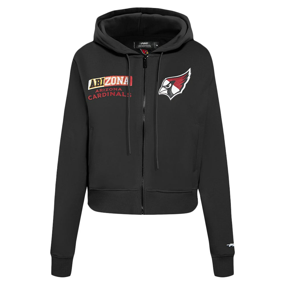 Arizona Cardinals Pro Standard Women's Split Logo Full-Zip Hoodie Black - NFL