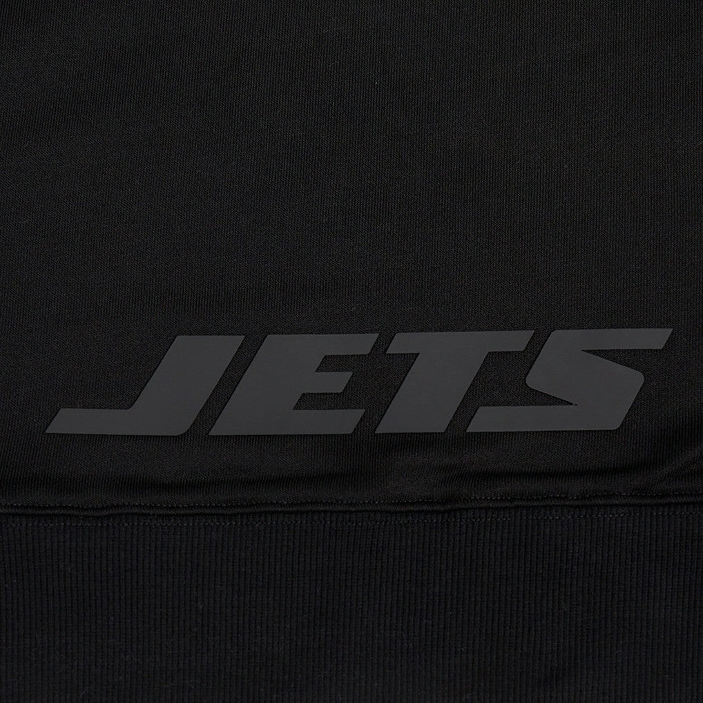 New York Jets Pro Standard Women's Jeweled Cropped Pullover Hoodie Black - NFL