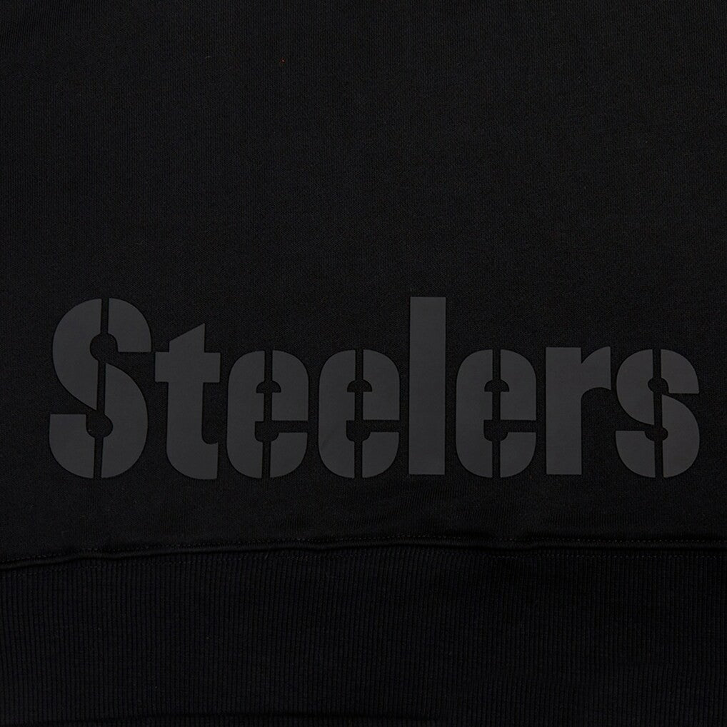 Pittsburgh Steelers Pro Standard Women's Jeweled Cropped Pullover Hoodie Black - NFL
