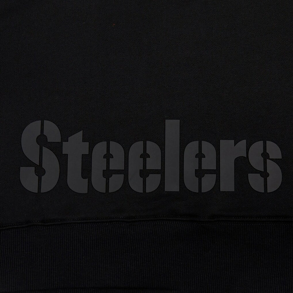 Pittsburgh Steelers Pro Standard Women's Jeweled Cropped Pullover Hoodie Black - NFL