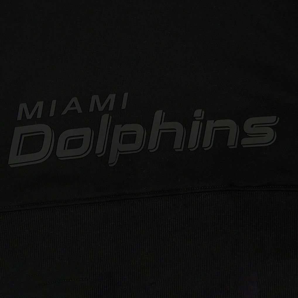 Miami Dolphins Pro Standard Women's Jeweled Cropped Pullover Hoodie Black - NFL