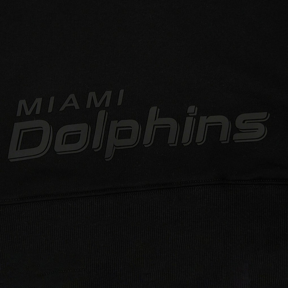 Miami Dolphins Pro Standard Women's Jeweled Cropped Pullover Hoodie Black - NFL