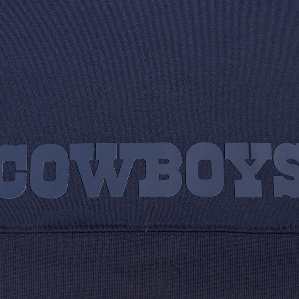 Dallas Cowboys Pro Standard Women's Jeweled Cropped Pullover Hoodie Navy - NFL